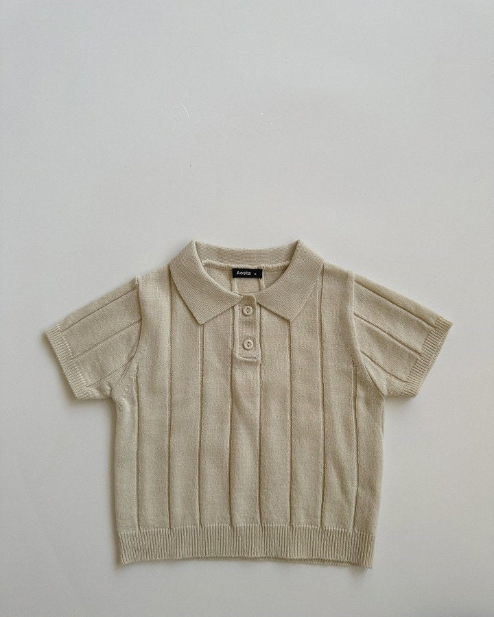 👕 Knitted Baby Polo Shirt – Soft & Stylish Everyday Wear 🌿👶