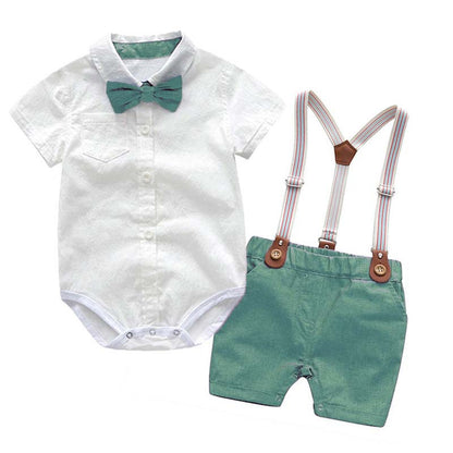 💙 Baby Boy Suspender Set – Classic & Cute 👶