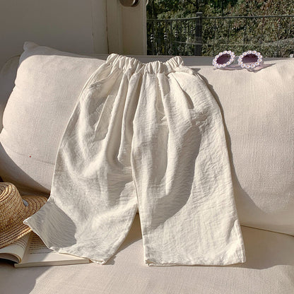 🌸 Kids Relaxed Summer Pants – Light & Breezy 👖✨