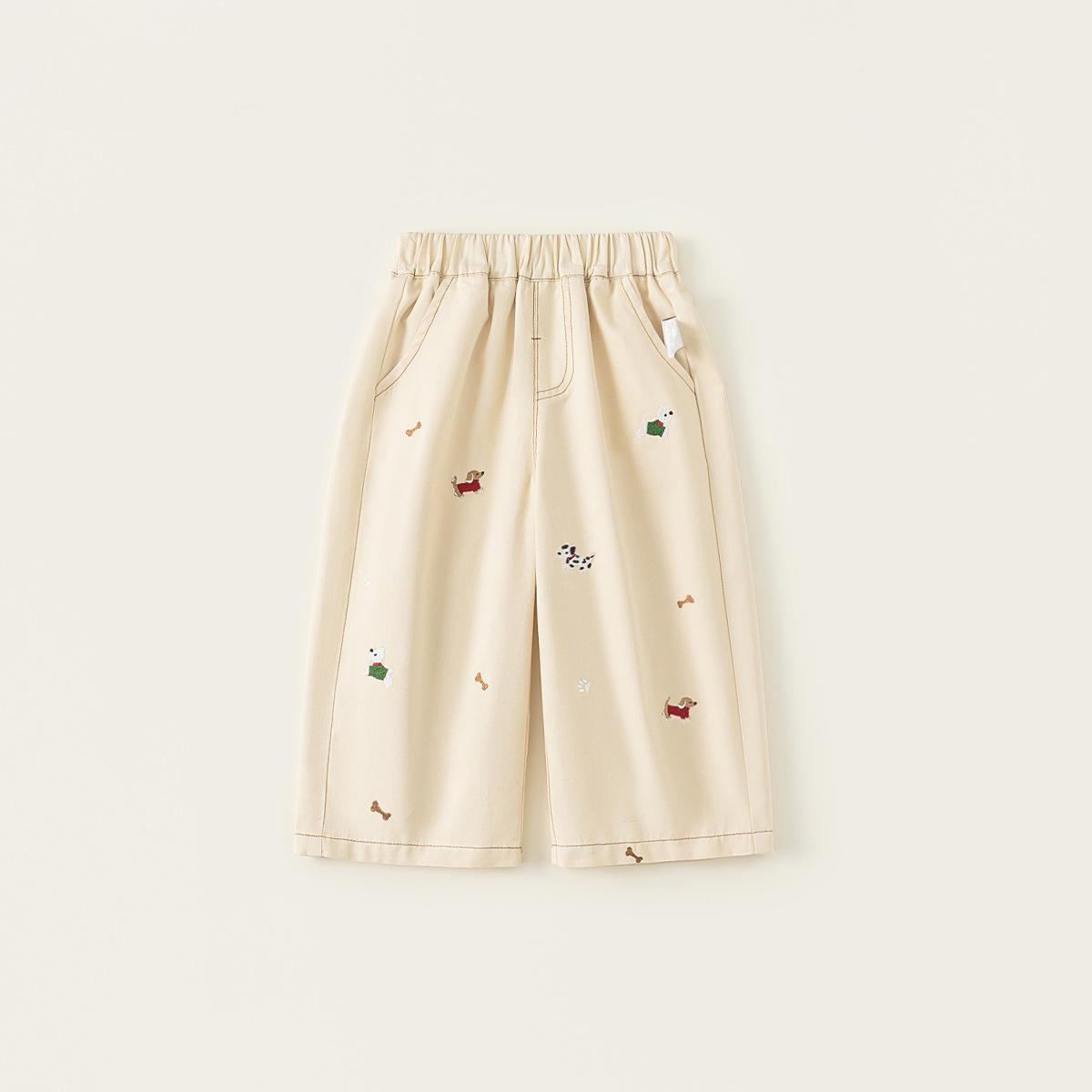 🐾 Kids Cartoon Embroidered Pants – Fun & Comfy 👖✨