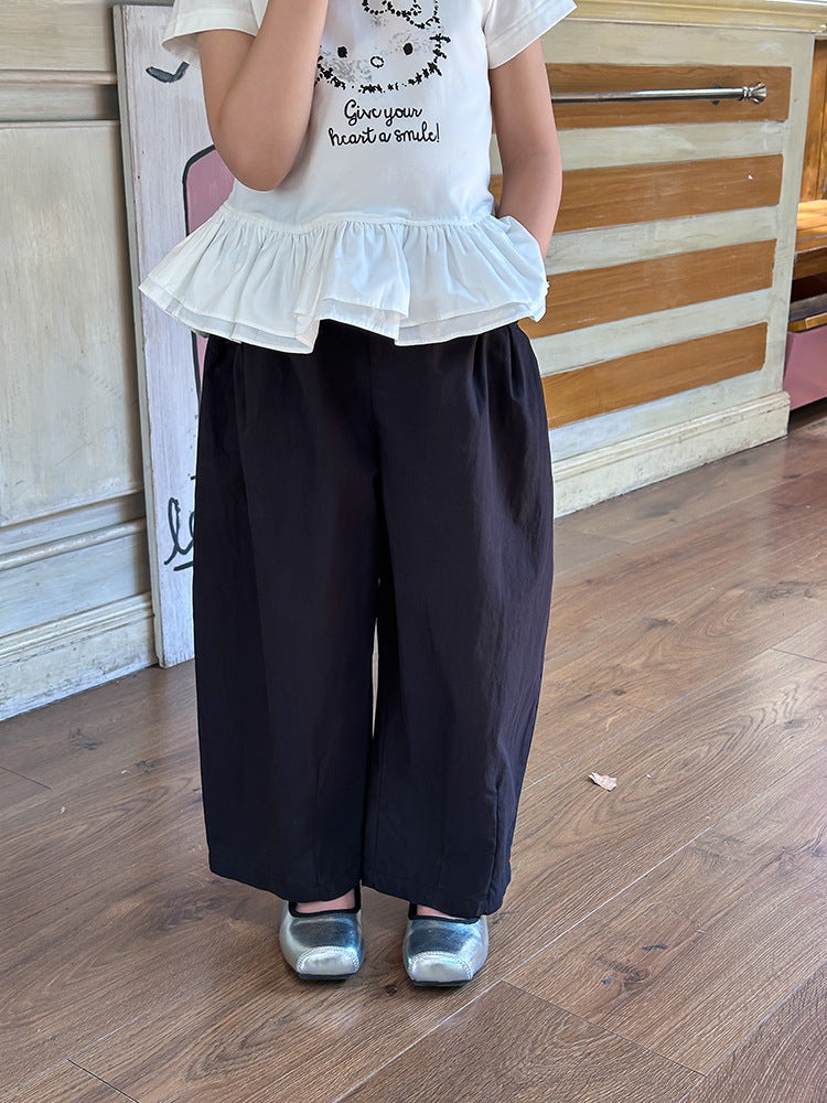🌸 Kids Wide-Leg Summer Pants – Light & Airy Comfort 👖✨