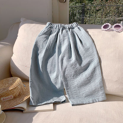 🌸 Kids Relaxed Summer Pants – Light & Breezy 👖✨