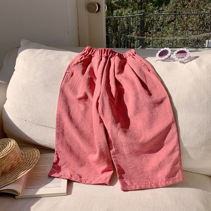 🌸 Kids Relaxed Summer Pants – Light & Breezy 👖✨