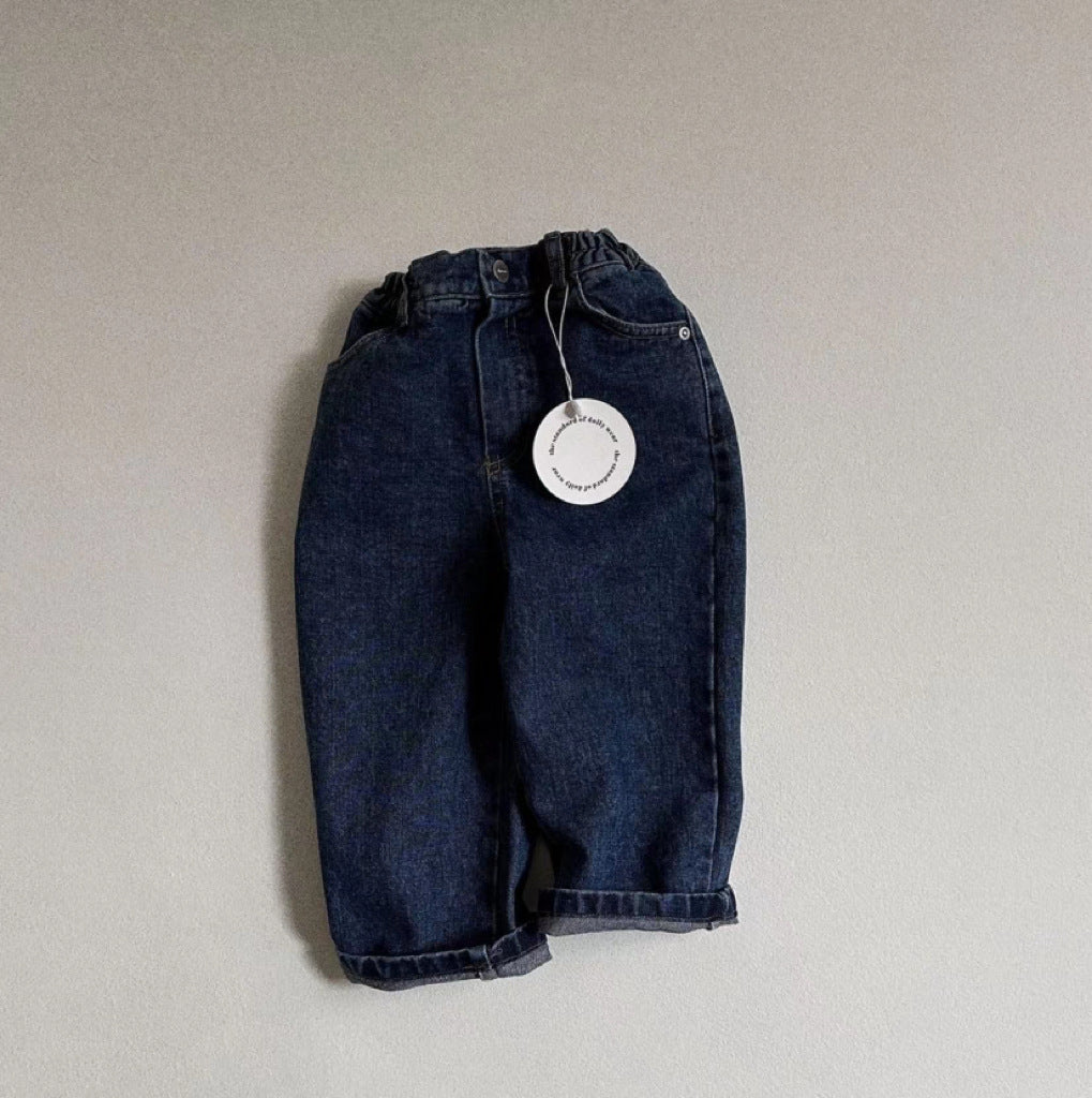 🖤 Kids Classic Denim Pants – Everyday Essential 👖✨