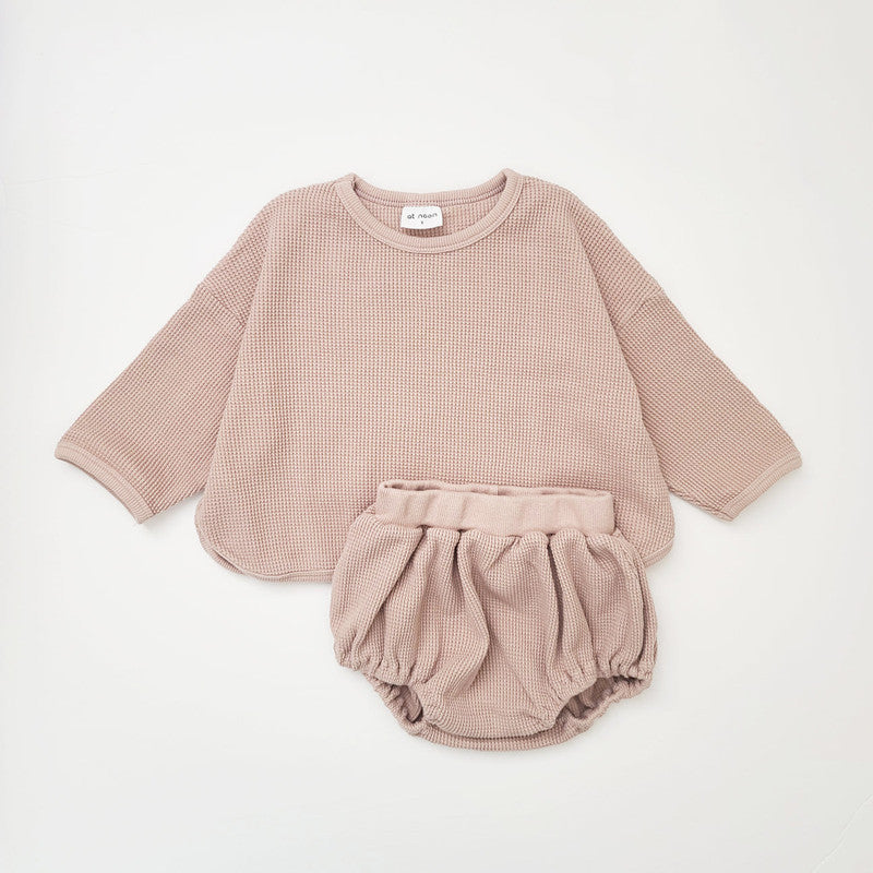 🤎 Cozy Baby Lounge Set – Soft, Simple & Adorable 👶✨