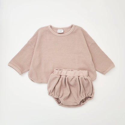 🤎 Cozy Baby Lounge Set – Soft, Simple & Adorable 👶✨