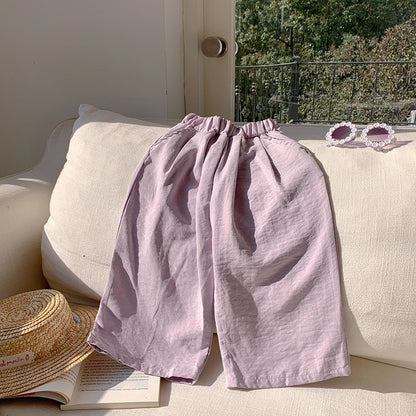 🌸 Kids Relaxed Summer Pants – Light & Breezy 👖✨