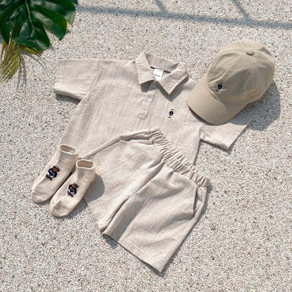 👕 Summer Baby Polo Set – Smart & Breathable Style 🌿👶