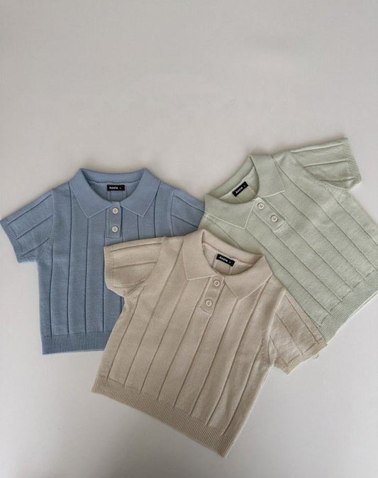 👕 Knitted Baby Polo Shirt – Soft & Stylish Everyday Wear 🌿👶