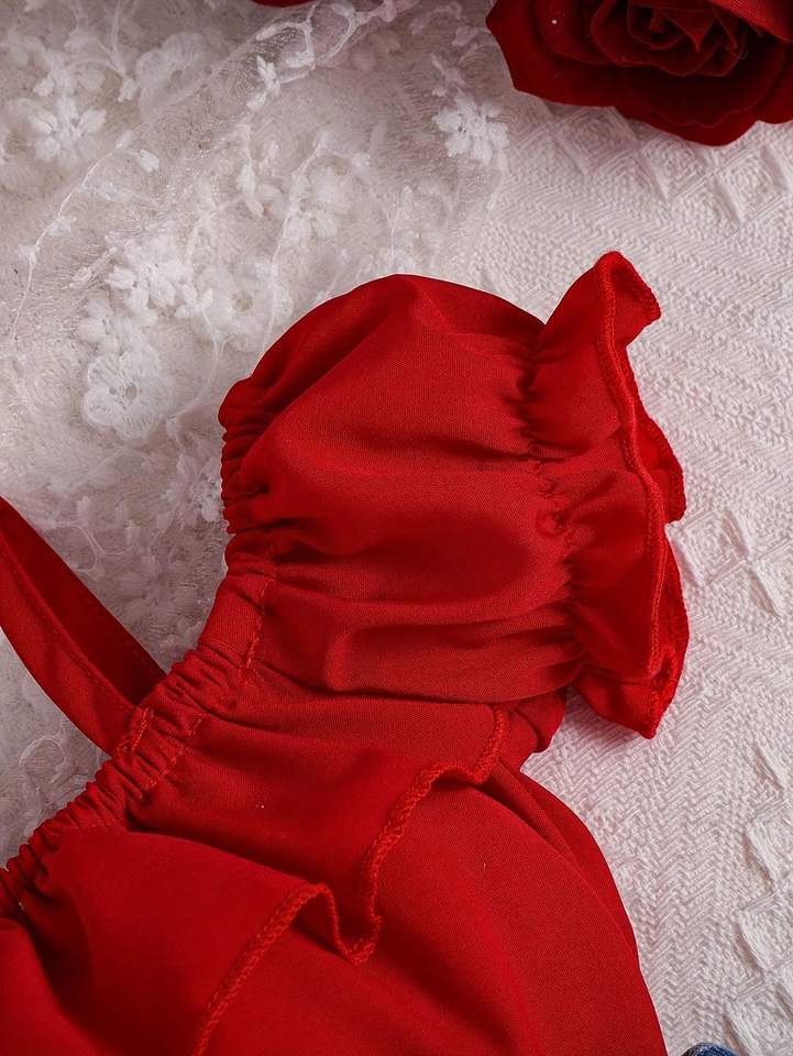 ❤️ Baby Girl Cherry Bow Set – Bright & Playful 🍒👶