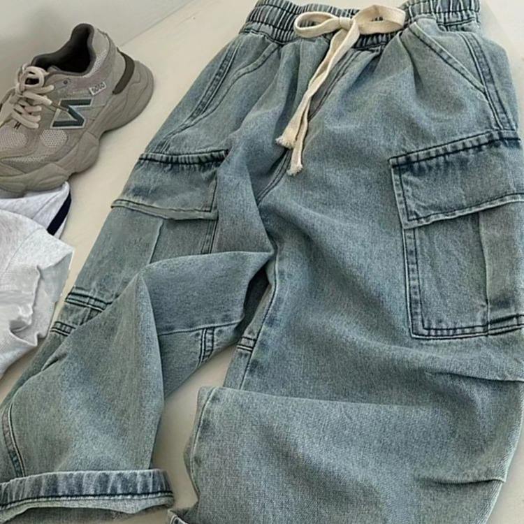 👖 Kids Denim Cargo Pants – Cool & Comfortable ✨