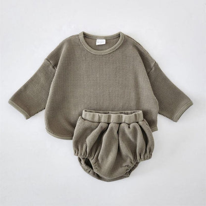 🤎 Cozy Baby Lounge Set – Soft, Simple & Adorable 👶✨