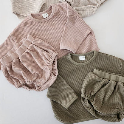 🤎 Cozy Baby Lounge Set – Soft, Simple & Adorable 👶✨