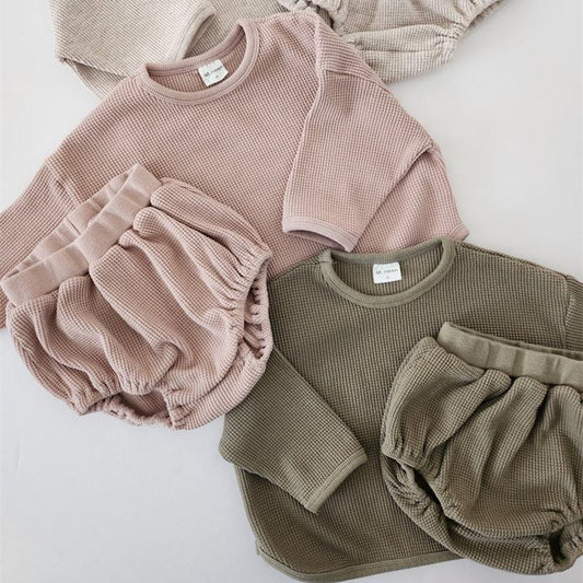 🤎 Cozy Baby Lounge Set – Soft, Simple & Adorable 👶✨