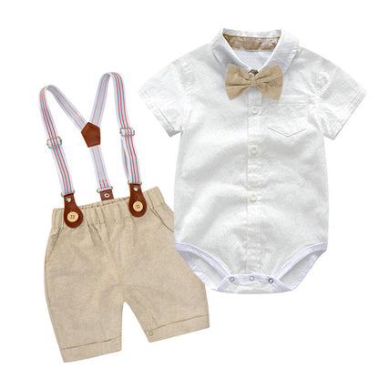 💙 Baby Boy Suspender Set – Classic & Cute 👶