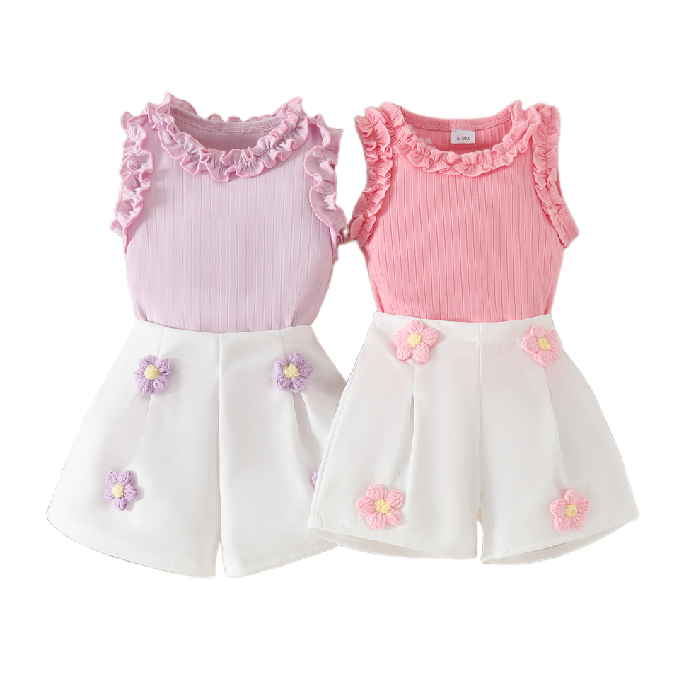 🌸 Baby Girl Floral Skirt Set – Sweet & Elegant Look 👶💖