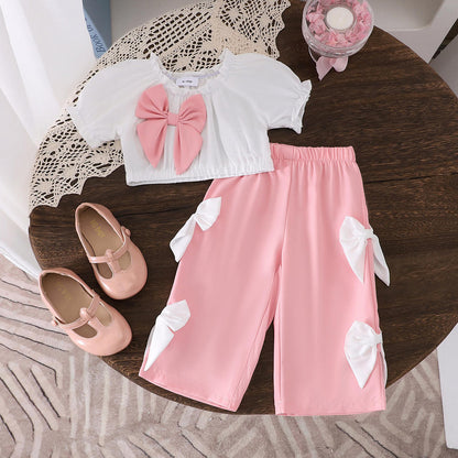🎀 Baby Girl Bow Outfit Set – Sweet & Stylish 💕👶