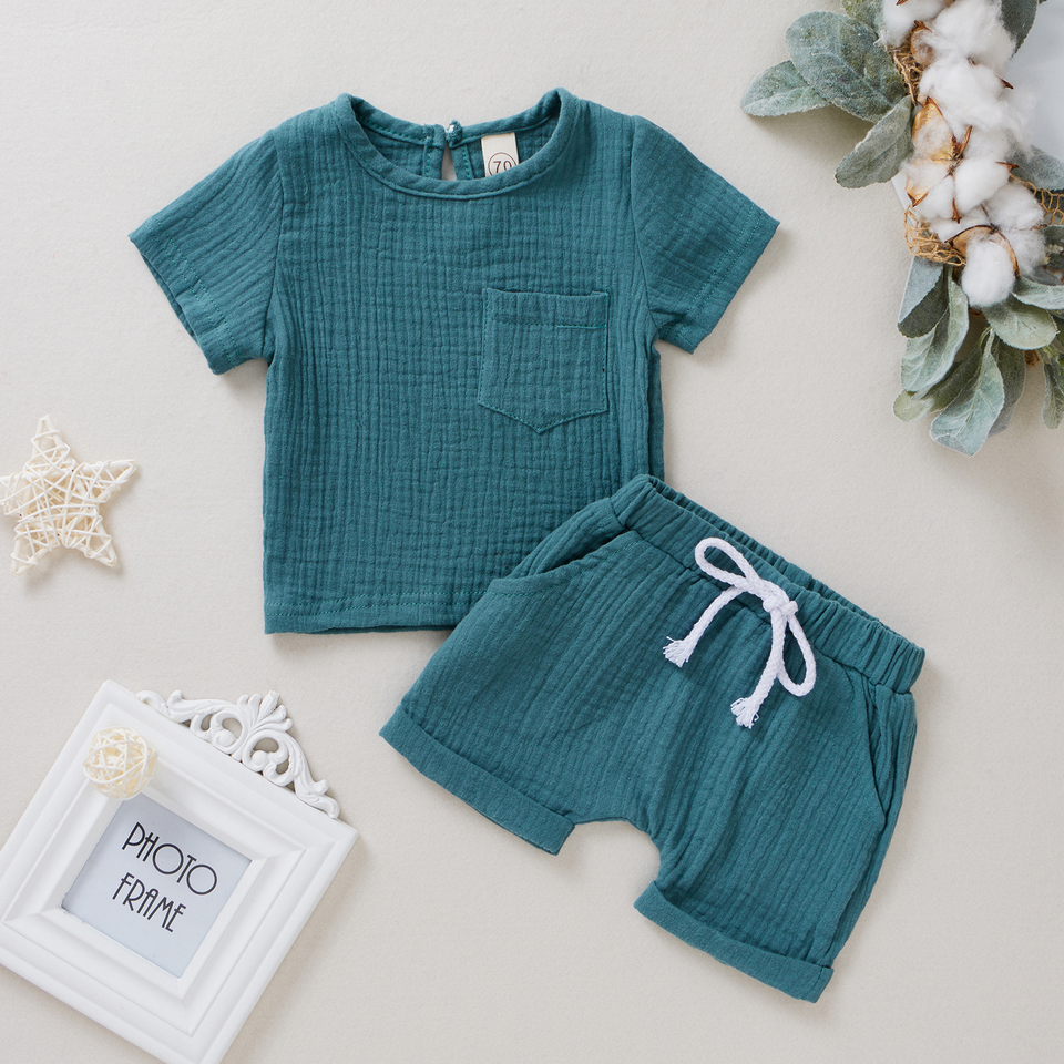 Baby Summer Cotton Set – Simple & Stylish 👶☀️