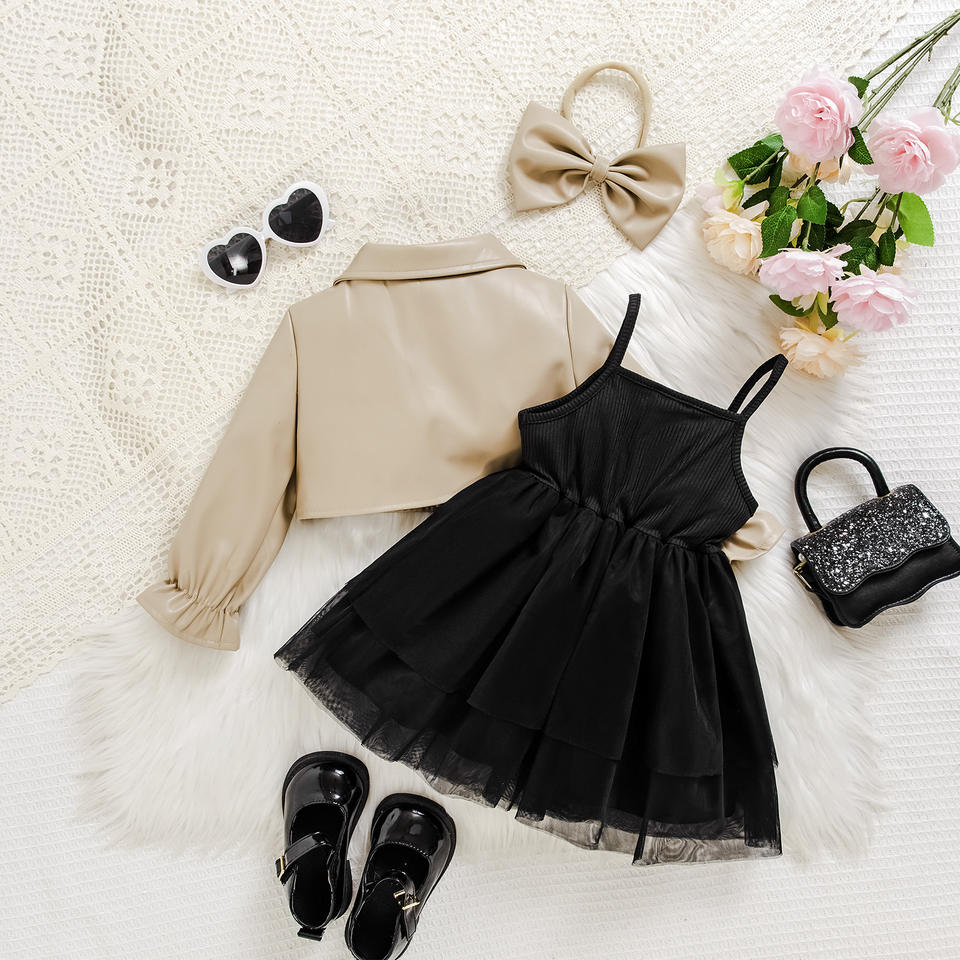 🖤 Baby Girl Party Dress Set – Chic & Luxury Style 👶✨