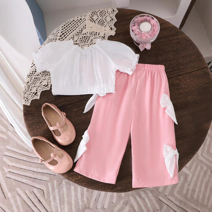 🎀 Baby Girl Bow Outfit Set – Sweet & Stylish 💕👶