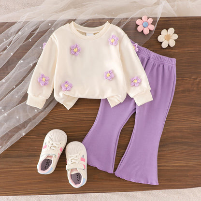 🌸 Baby Girl Cozy Bow Set – Sweet & Stylish Comfort 👶💖