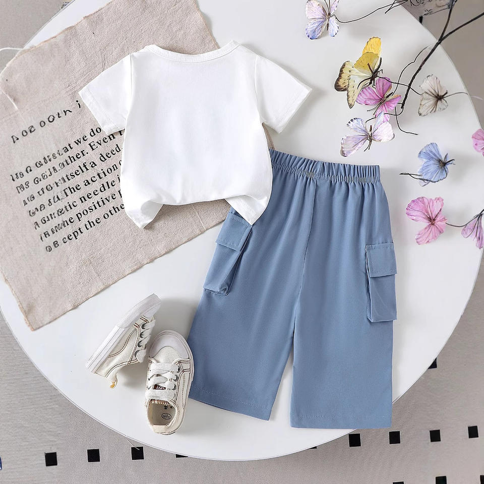 🎀 Baby Girl Bow Outfit Set – Stylish & Trendy Look 👶💙
