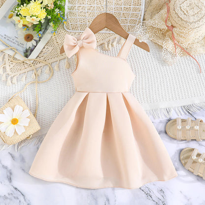 🎀 Baby Girl Elegant Bow Dress – Simple, Classy & Adorable 👶💖
