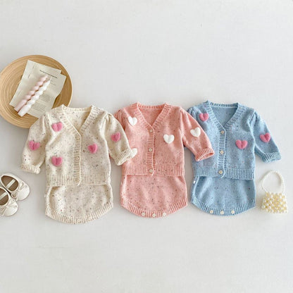 💖 Baby Girl Knit Set Collection – Soft, Sweet & Cozy 👶✨