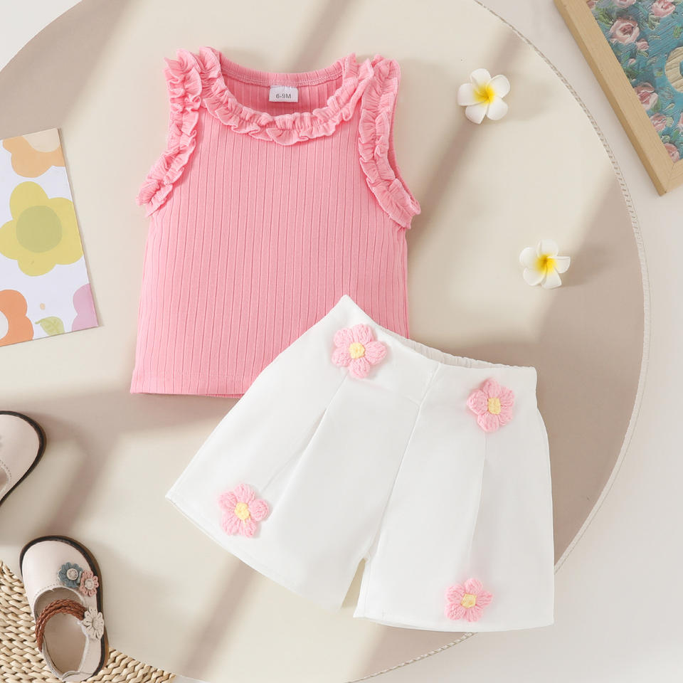 🌸 Baby Girl Floral Skirt Set – Sweet & Elegant Look 👶💖