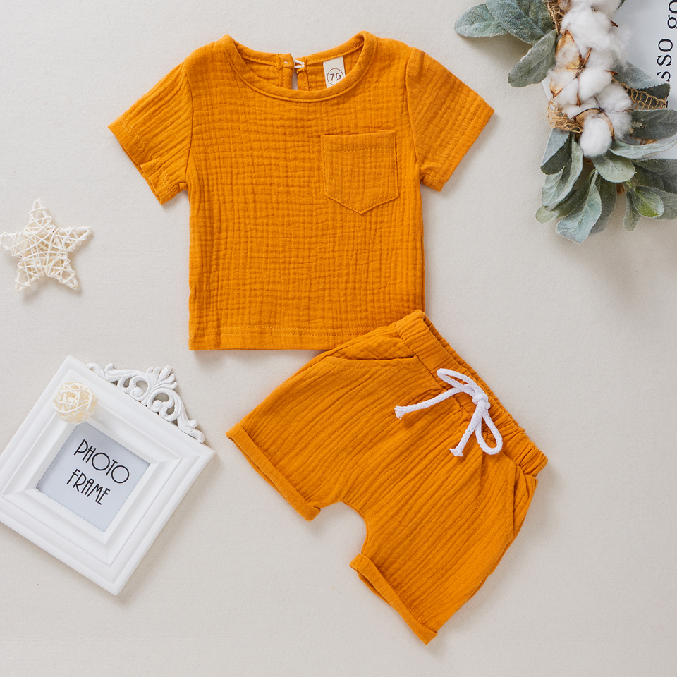 Baby Summer Cotton Set – Simple & Stylish 👶☀️
