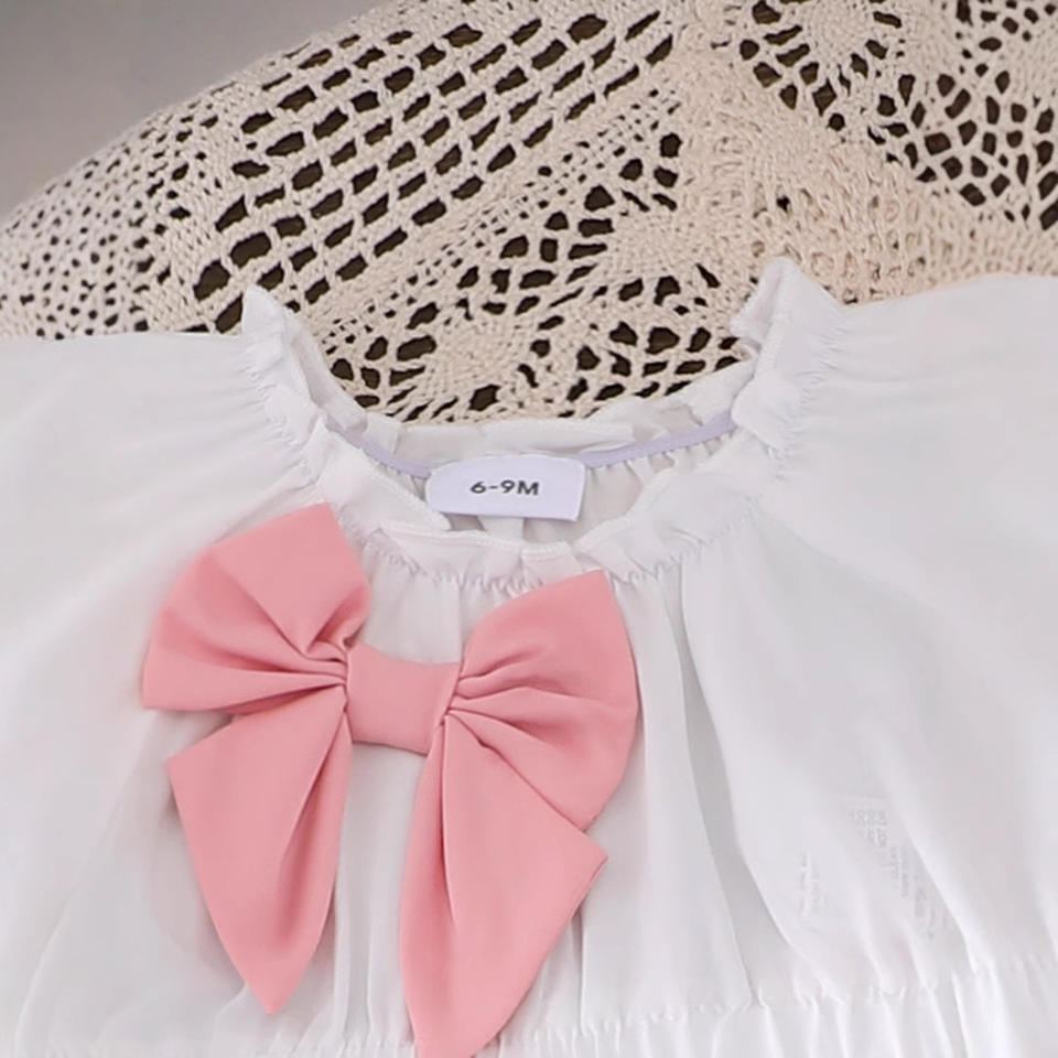 🎀 Baby Girl Bow Outfit Set – Sweet & Stylish 💕👶