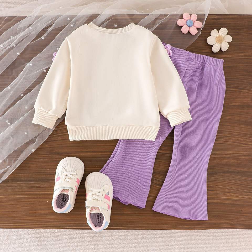 🌸 Baby Girl Cozy Bow Set – Sweet & Stylish Comfort 👶💖