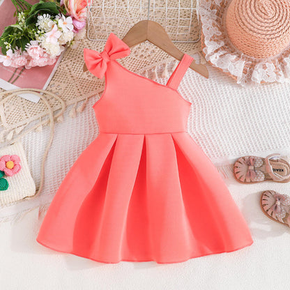 🎀 Baby Girl Elegant Bow Dress – Simple, Classy & Adorable 👶💖