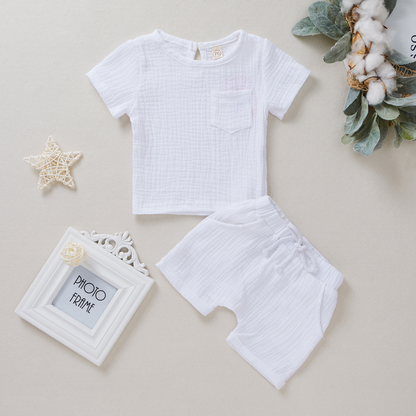 Baby Summer Cotton Set – Simple & Stylish 👶☀️