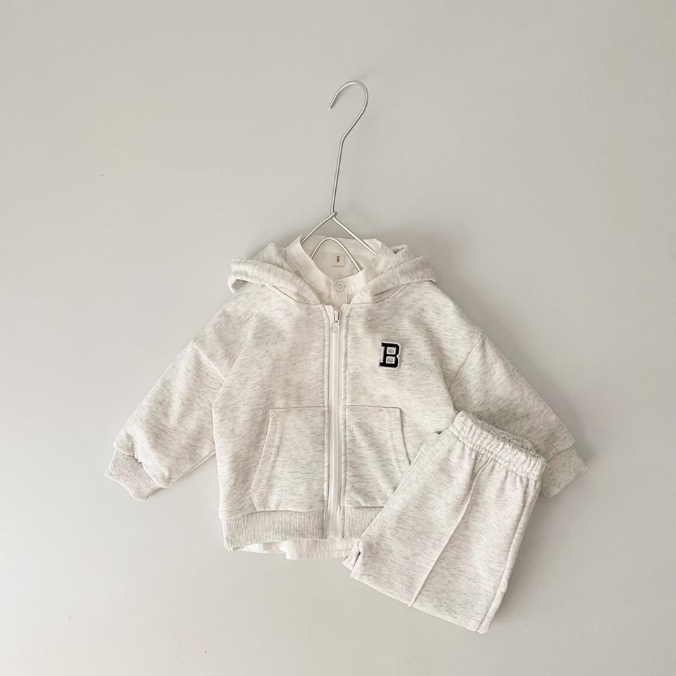 🧥 Baby Hoodie Tracksuit Set – Zip-Up Jacket & Jogger Pants 2-Piece Outfit 👶✨