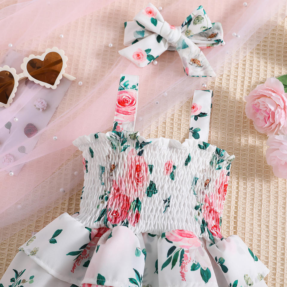 🌸 Baby Girl Floral Summer Dress – Sweet Garden Vibes 👶💐