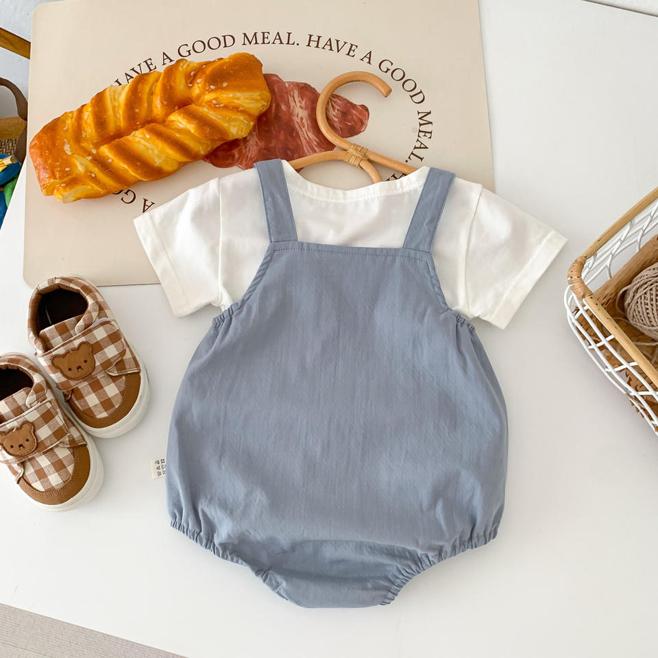 🧸 Baby Bear Dungaree Set – Sweet & Cozy 👶✨