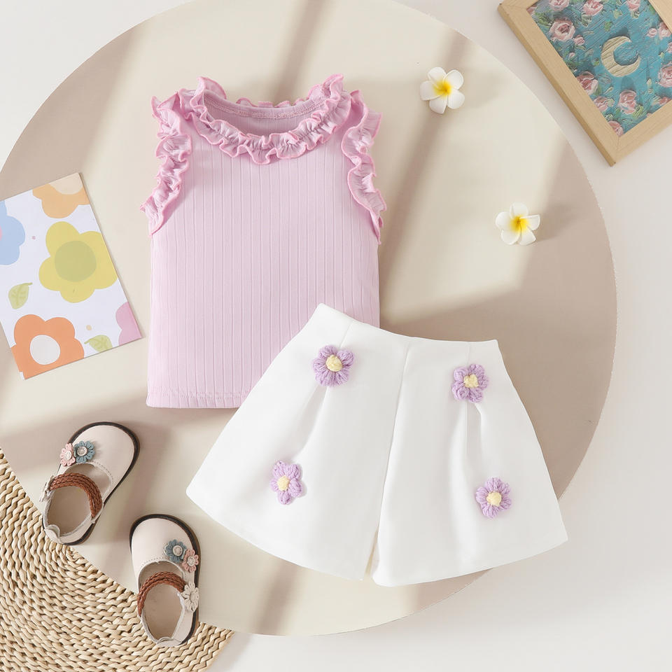 🌸 Baby Girl Floral Skirt Set – Sweet & Elegant Look 👶💖