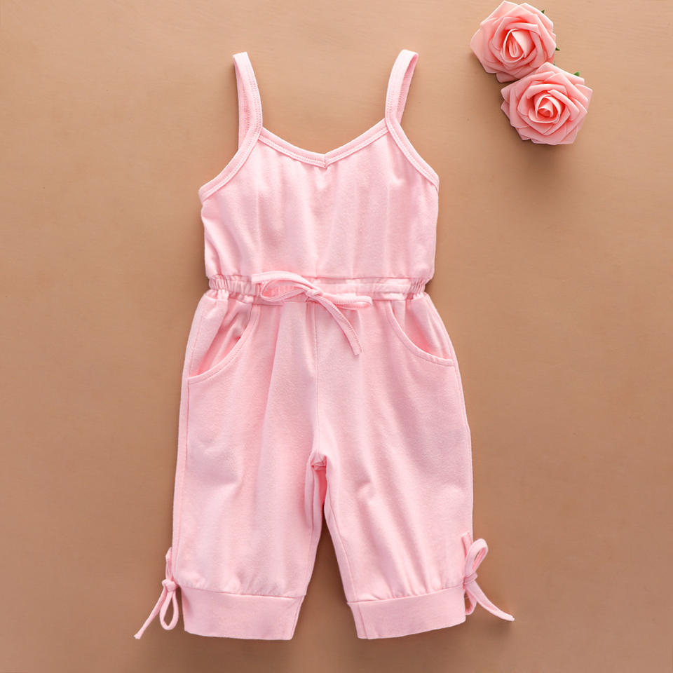 🌈 Baby Girl Casual Jumpsuit – Simple, Comfy & Stylish 👶✨
