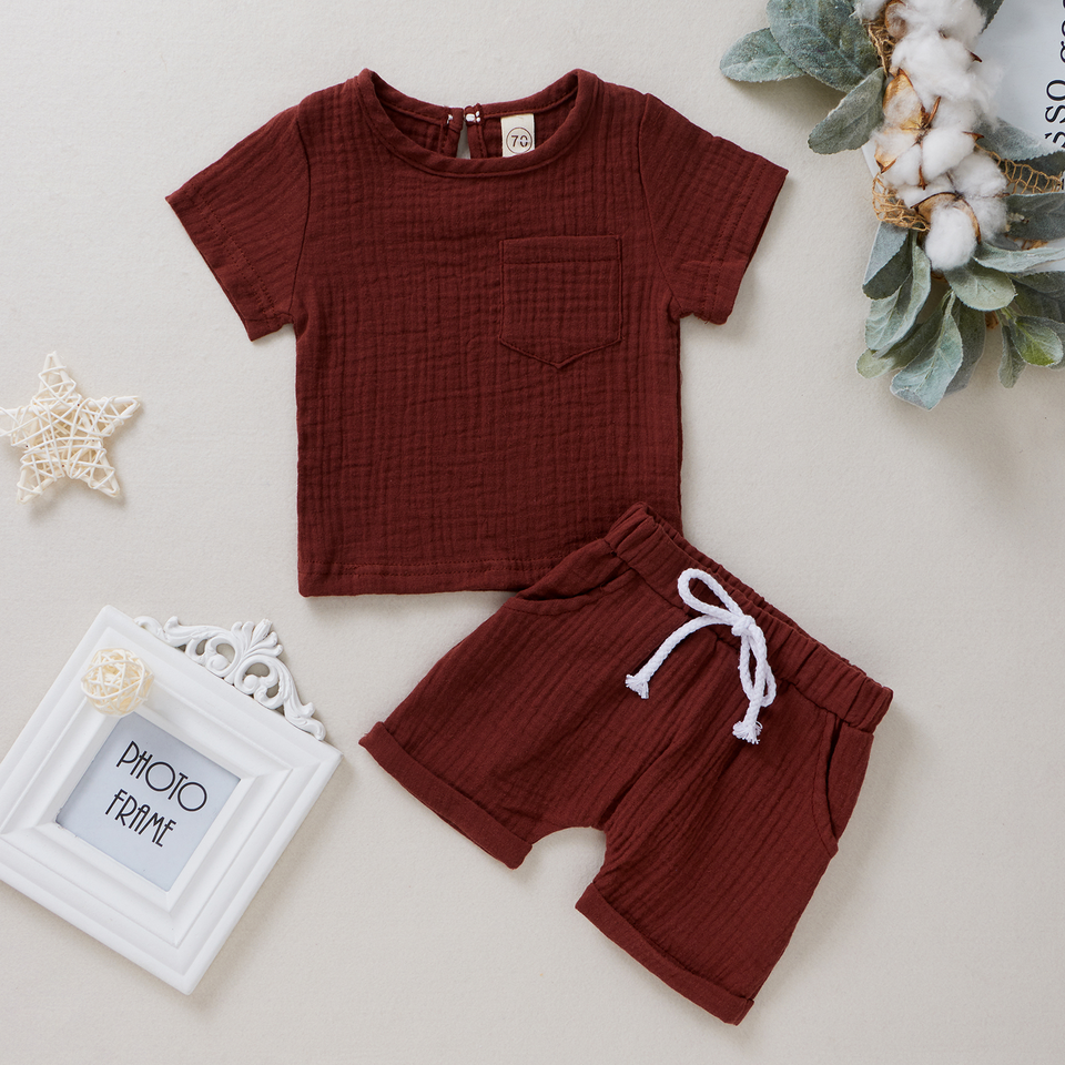 Baby Summer Cotton Set – Simple & Stylish 👶☀️