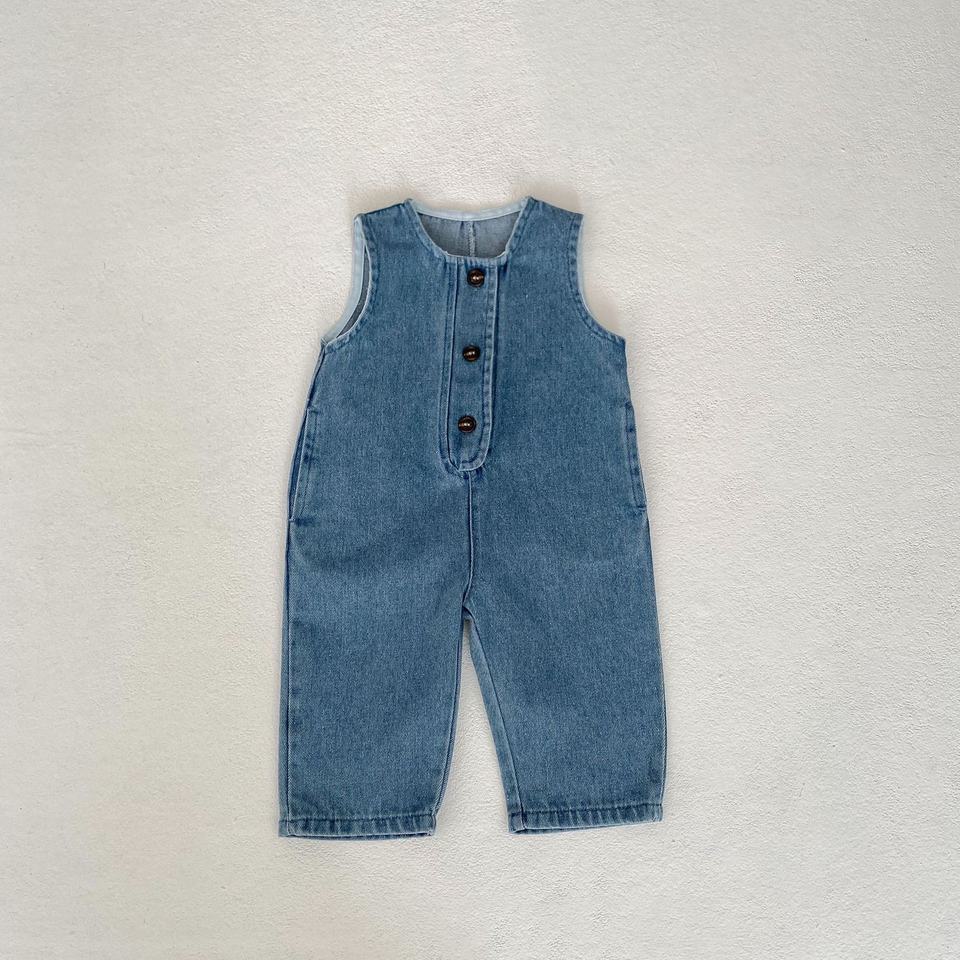 👶 Denim Baby Outfit Set – Classic Overall Style 💙✨