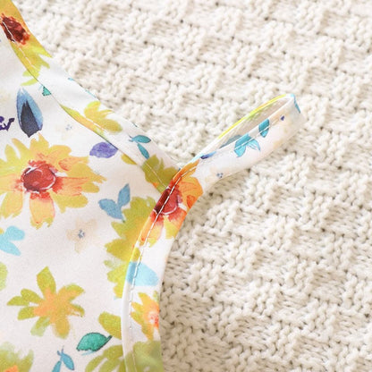 🌼 Baby Girl Floral Dress Set – Fresh & Adorable 💕👶