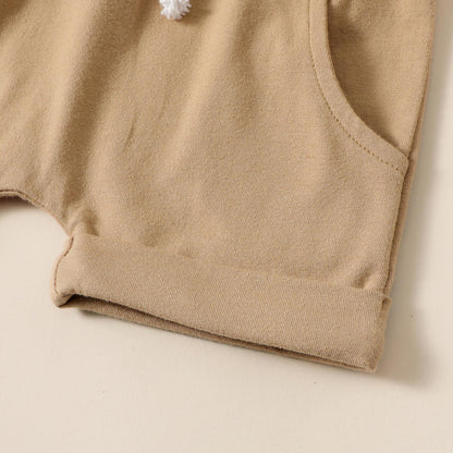🌿 Baby Boy Color Block Summer Set – Cool & Casual 👶☀️