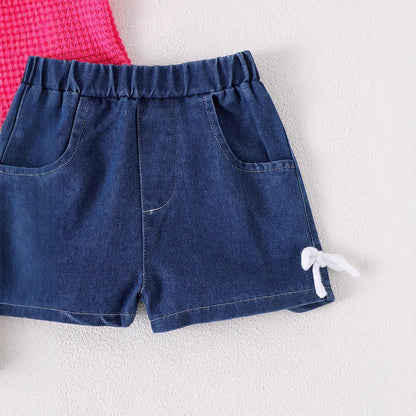 🎀 Baby Girl Bow Summer Set – Cute & Playful Style 👶💖