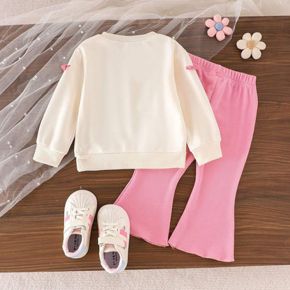 🌸 Baby Girl Cozy Bow Set – Sweet & Stylish Comfort 👶💖