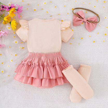 🌸 Baby Girl Ruffle Romper Set – Sweet & Princess Style 👶🎀