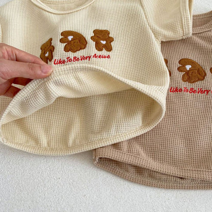 🧸 Bear Print Baby Summer Set – Cute & Comfy Everyday Wear 👶☀️