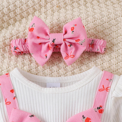 🎀 Baby Girl Floral Romper Set – Sweet & Stylish Everyday Look 🌸👶