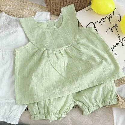 🌿 Baby Girl Summer Outfit Set