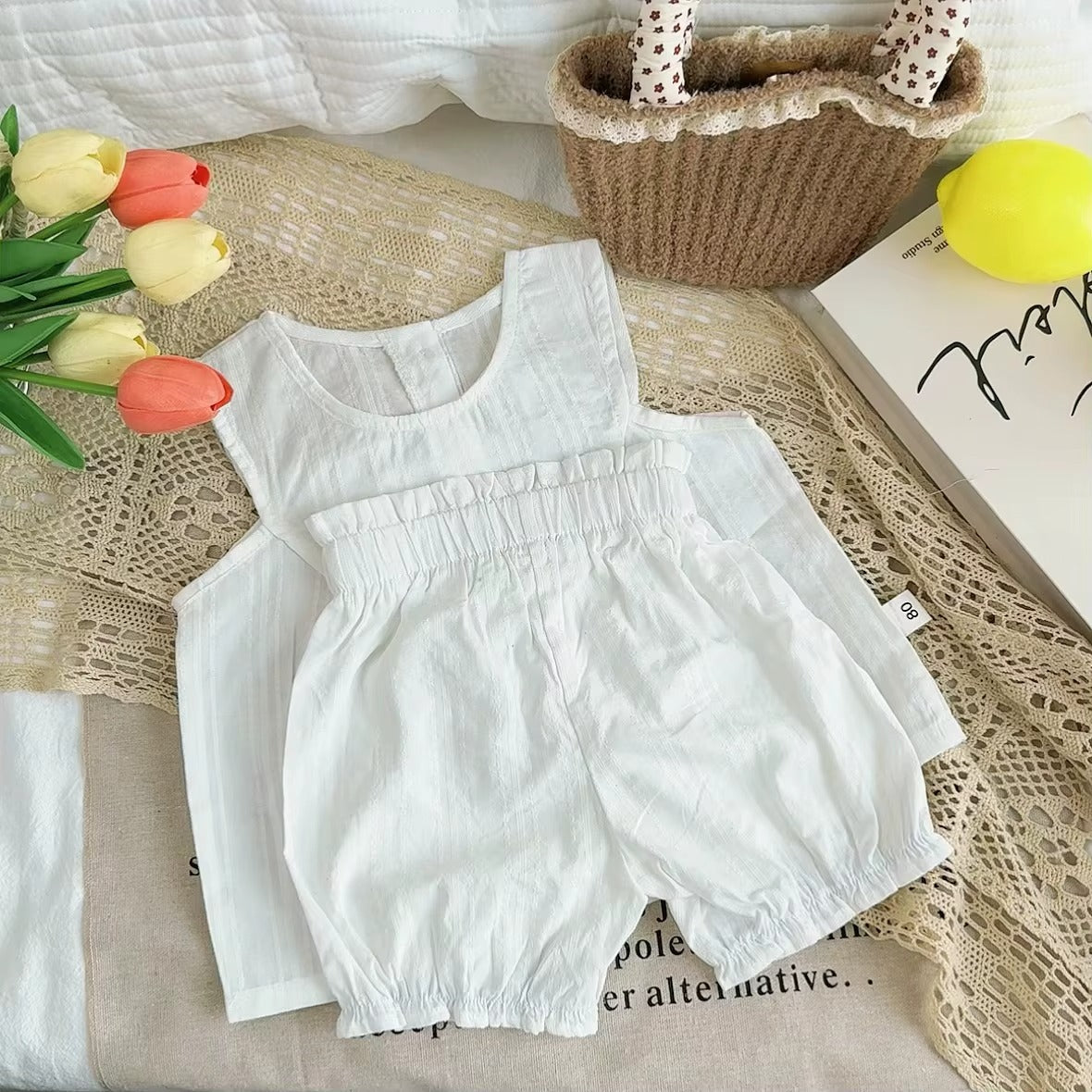 🌿 Baby Girl Summer Outfit Set